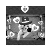 Denken Sie an Poodle-Holz-Briefmarke Gummistempel (Prägung)