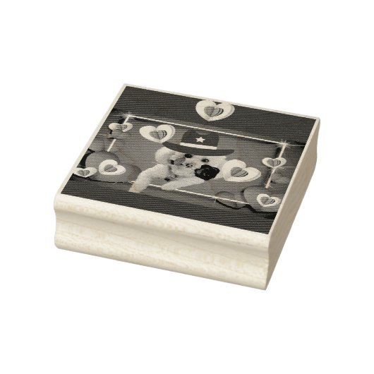 Denken Sie an Poodle-Holz-Briefmarke Gummistempel (Stempel)