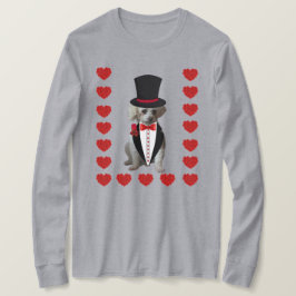 Denken Sie an Poodle Ladys Long-Ärmel TShirt