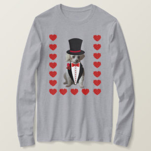 Denken Sie an Poodle Ladys Long-Ärmel TShirt