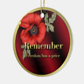 Denken Sie an Poppy Keramikornament (Links)