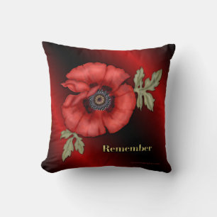 Denken Sie an Poppy Kissen