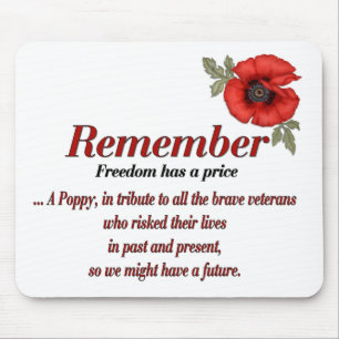 Denken Sie an Poppy Mousepad