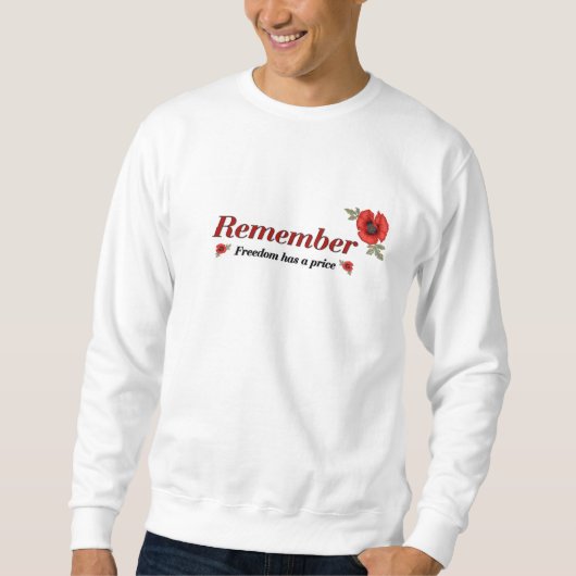 Denken Sie an Poppy Sweatshirt (Vorderseite)
