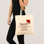 Denken Sie an Poppy Tragetasche (Vorderseite (Produkt))