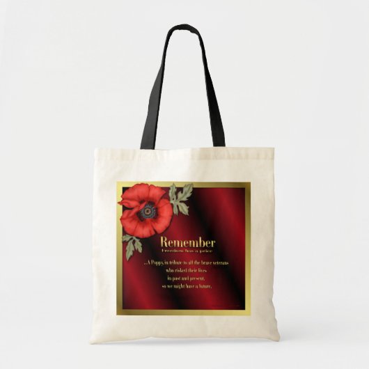 Denken Sie an Poppy Tragetasche (Vorne)