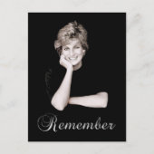 Denken Sie an Princess Diana Postkarte (Vorderseite)
