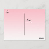 Denken Sie an Purple Flowers Postkarte (Rückseite)