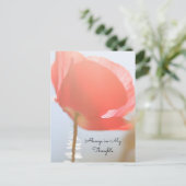 Denken Sie an Red Poppy bei Sonnenaufgang Postkarte (Stehend Vorderseite)