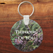 Denken Sie an Regenwald Ferns tropische Pflanze Schlüsselanhänger (Vorderseite)