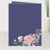 Denken Sie an rosa botanische Rose Karte (Rückseite)