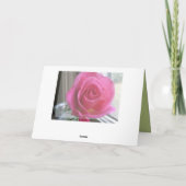 Denken Sie an Rosa Rose Karte (Rückseite)