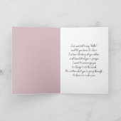 Denken Sie an rosa Tulips Karte (Innenseite)