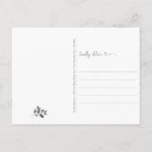 Denken Sie an rosa und graue tropische Vögel Postkarte (Rückseite)