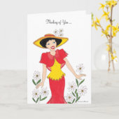 Denken Sie an Rot und Gelb Karte (Gelbe Blume)