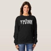 Denken Sie an Schach-Kostüm-Schachklub Sweatshirt (Vorne ganz)