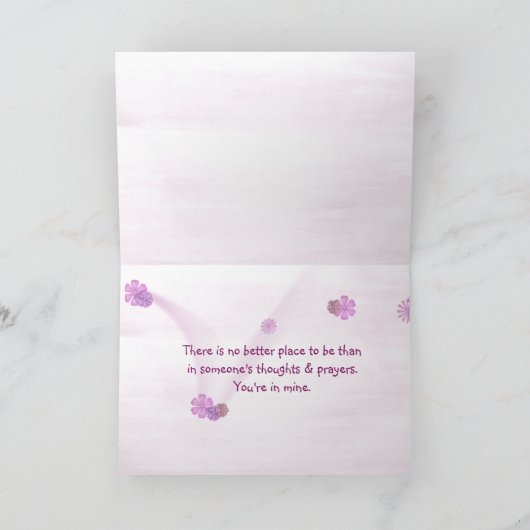 Denken Sie an Schmetterling auf Kone-Blume Karte (Innenseite)