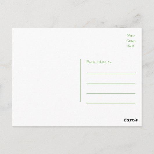 Denken Sie an Shih Tzu Puppy Dog Postkarte (Rückseite)