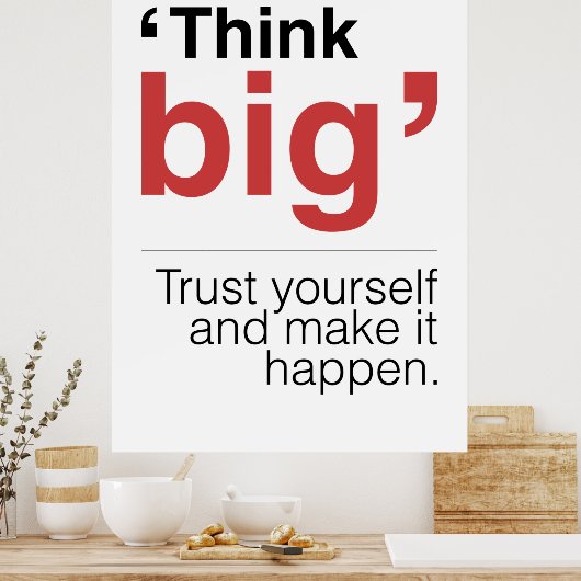 Denken Sie an sich selbst, um es zu ermöglichen Poster (Küche)