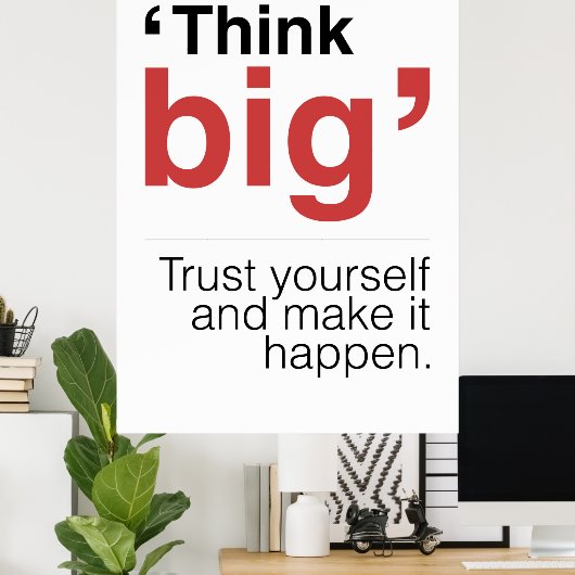 Denken Sie an sich selbst, um es zu ermöglichen Poster (Heimbüro)