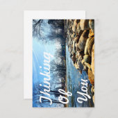 Denken Sie an Sie (am Fluss) Dankeskarte (Vorne/Hinten)