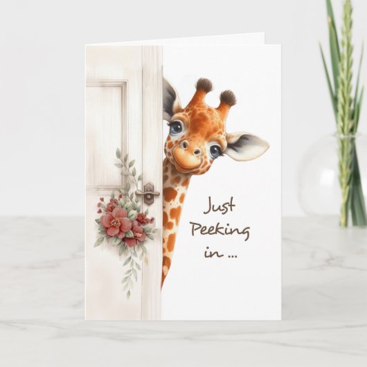 Denken Sie an Sie an Uni Giraffe Peking Around Karte (Vorderseite)
