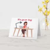 DENKEN SIE AN "SIE" AUF IHRER **GEBURTSTAG** KARTE (Gelbe Blume)