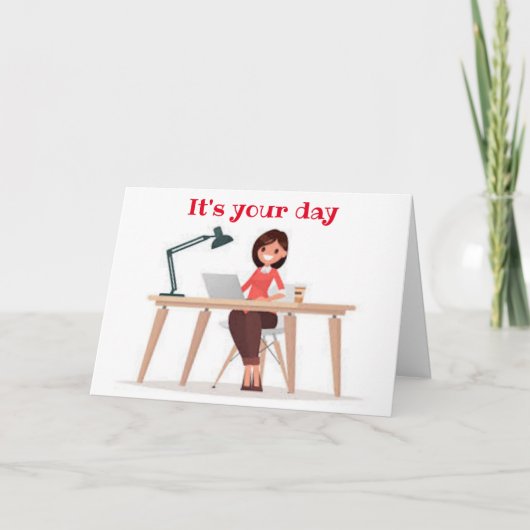 DENKEN SIE AN "SIE" AUF IHRER **GEBURTSTAG** KARTE (Vorderseite)