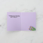 Denken Sie an Sie: Bouquet der Blume Karte (Innenseite)