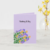Denken Sie an Sie: Bouquet der Blume Karte (Gelbe Blume)