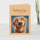 Denken Sie an Sie bringt mir ein Lächeln ins Gesic Karte (Vorderseite)