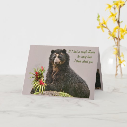 Denken Sie an Sie Bubu Karte (Gelbe Blume)