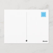 "Denken Sie an Sie" Cat & Mouse Fahrrad individuel Postkarte (Rückseite)