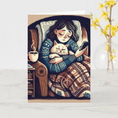 Denken Sie an Sie | Chronisch Ill Friend Karte (Gelbe Blume)