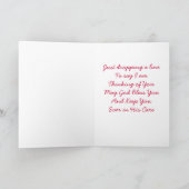 Denken Sie an Sie, Coleus mit Pump Figurine Karte (Innenseite)