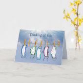 Denken Sie an Sie, COVID-19, Coronavirus, Masken Karte (Gelbe Blume)