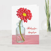 Denken Sie an Sie Daisy Karte (Vorderseite)