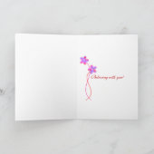 Denken Sie an Sie Daisy Karte (Innenseite)