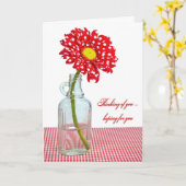 Denken Sie an Sie Daisy Karte (Gelbe Blume)