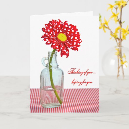 Denken Sie an Sie Daisy Karte (Gelbe Blume)