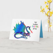 Denken Sie an Sie, Dragon Kaleidoskop Collection Karte (Gelbe Blume)