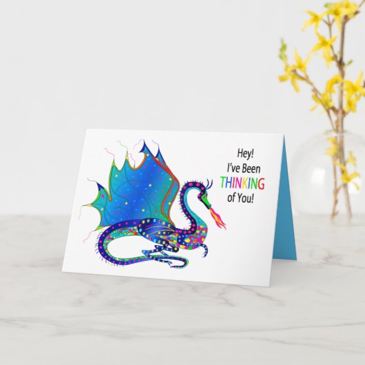 Denken Sie an Sie, Dragon Kaleidoskop Collection Karte (Gelbe Blume)