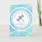 Denken Sie an Sie Dragonfly Karte (Vorderseite)