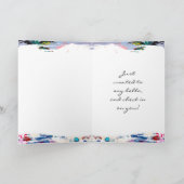 Denken Sie an Sie | Einchecken Karte (Innenseite)