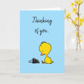 Denken Sie an Sie (einsame Ente) Karte (Gelbe Blume)