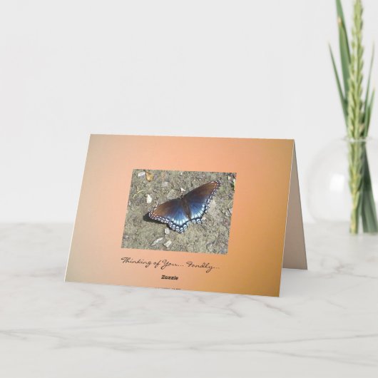 Denken Sie an Sie... Fontli... Karte (Rückseite)