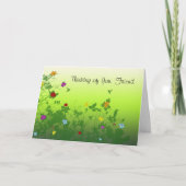 Denken Sie an Sie, Freund Karte (Vorderseite)