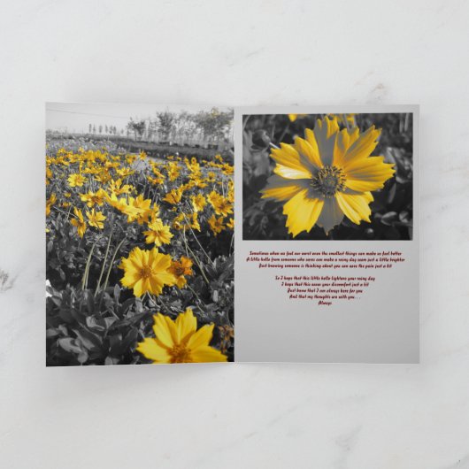 Denken Sie an Sie, fühlen Sie sich besser Karte (Innenseite)