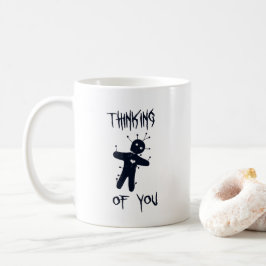 Denken Sie an Sie - Funny Halloween Voodoo Doll Kaffeetasse