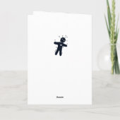 Denken Sie an Sie - Funny Halloween Voodoo Doll Karte (Rückseite)